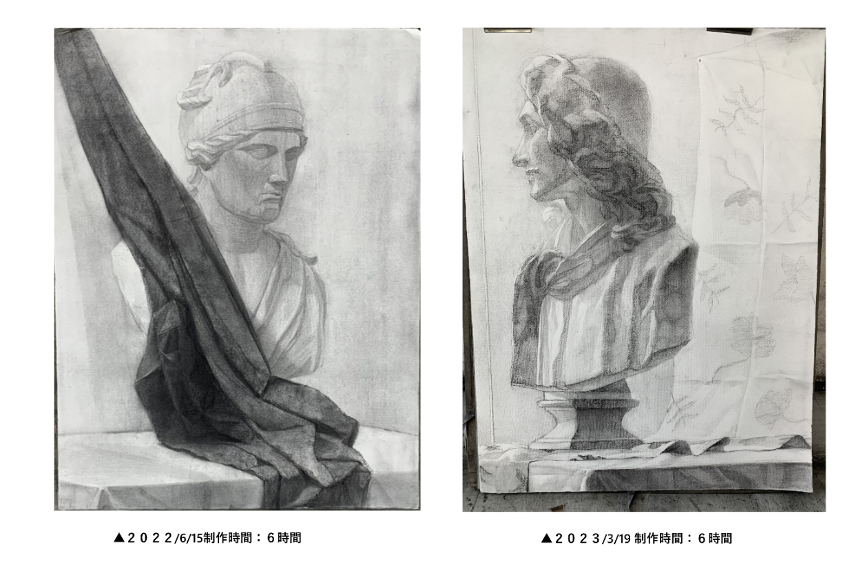 木炭（鉛筆併用）デッサン | マエデ