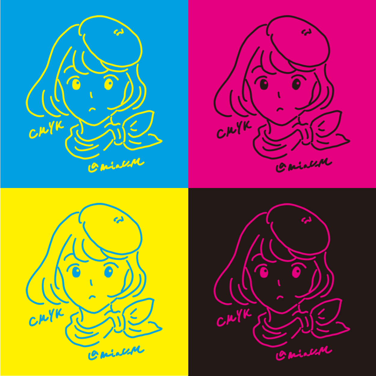 Illustration ファッションイラスト ポップテイスト Mio