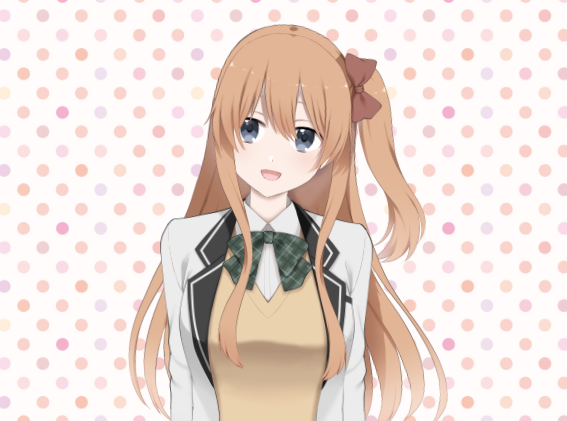 Live2dアニメ 挨拶をする少女 あんド